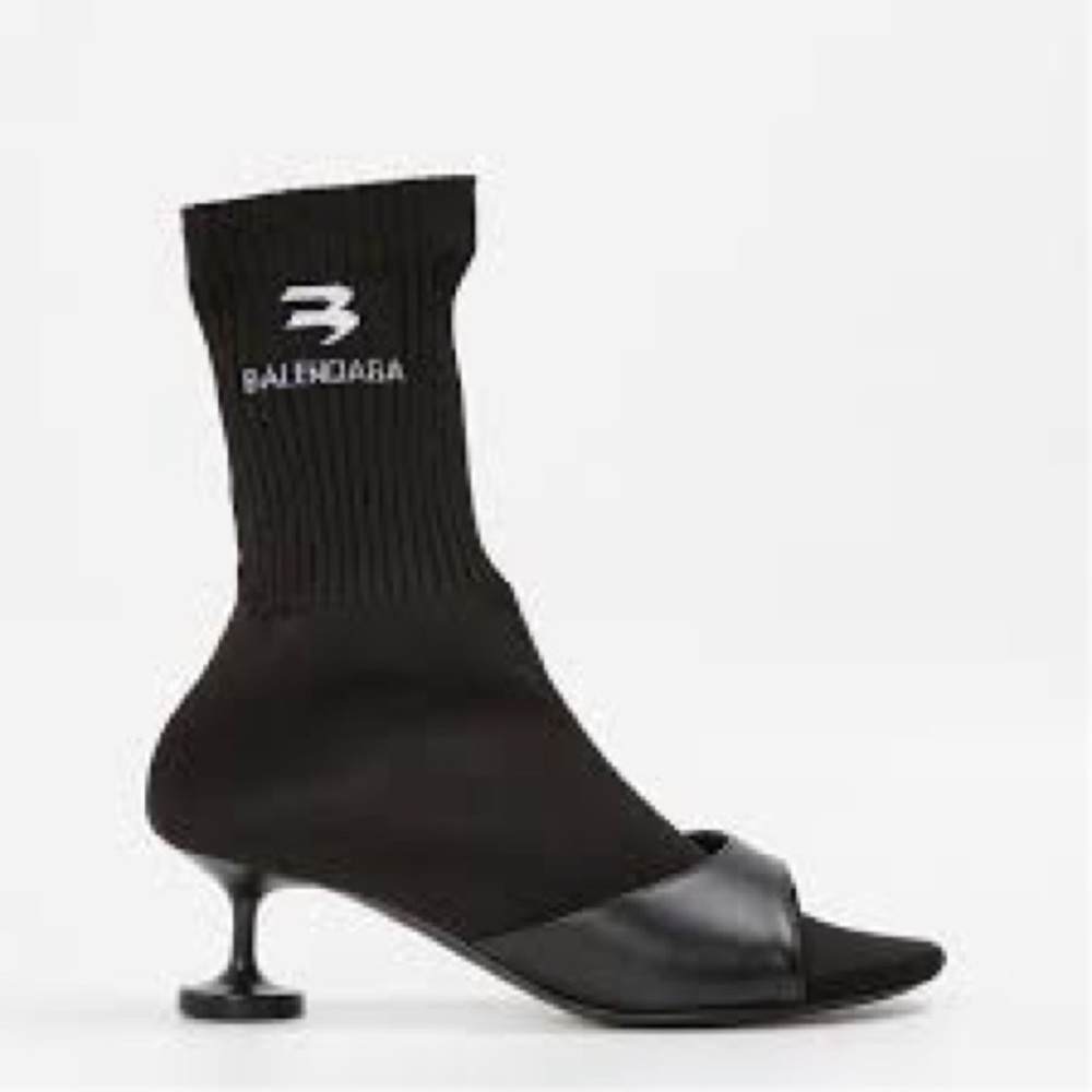 Balenciaga Black Heeled Boots
